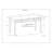 Hollander 60"W Solid Wood Large Desk, Contemporary Style with Keyboard Tray and 2 Drawers-1688886891