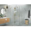 Halo 53 in. x 47 in. x 78 in. 90-degree Fully Frameless Glass Hinged Shower Enclosure-1733184198