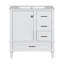 Ensemble de meuble-lavabo moderne avec ensemble lavabo 30 po, meuble-lavabo moderne avec porte à fermeture douce et 3 tiroirs, structure en bois massif (blanc)-2088683573-2088683579
