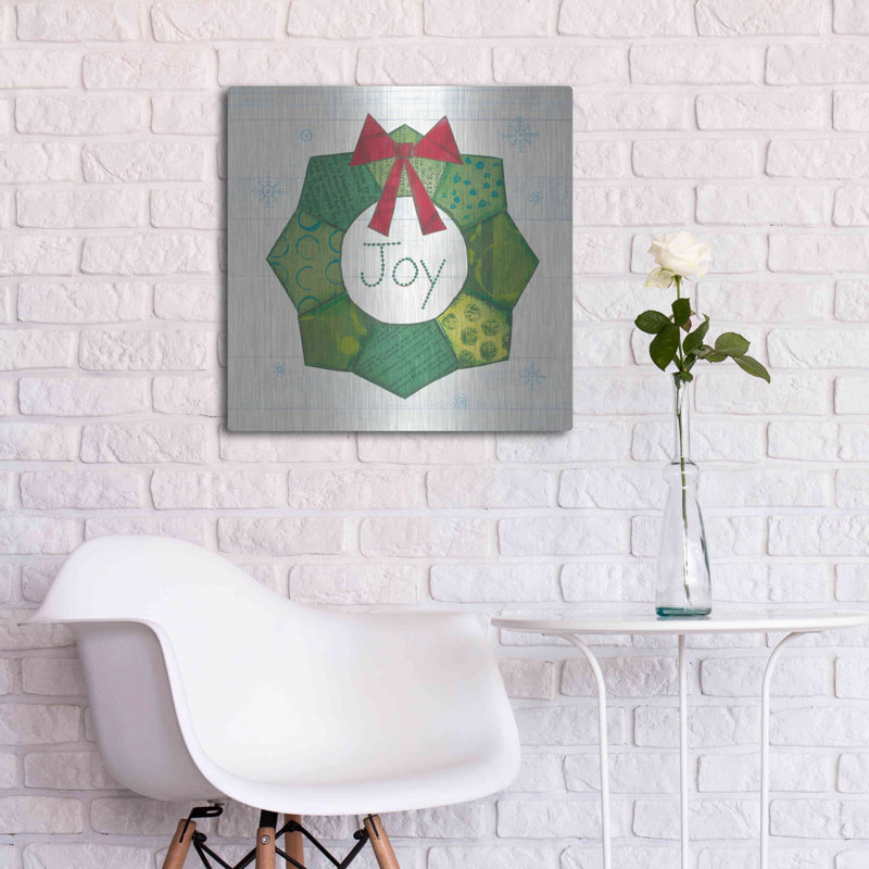 «Christmas Patchwork II» par Courtney Prahl, H 24 po x l 24 po