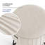 Round Pleated Velvet Ottoman with Storage-1026732528-1026732538