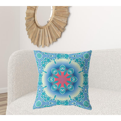 Coussin décoratif 26 po x 26 po Broadcloth Floral