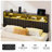 Berte Storage Upholstered Headboard With RGB LED Lights & Charging Station-114318248-114318249
