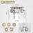 Modern Bathroom Vanity Light Fixture, 2-Light Wall Sconce For Mirror, Bedroom, Hallway, Durable Metal Construction With E26 Socket-1338396675