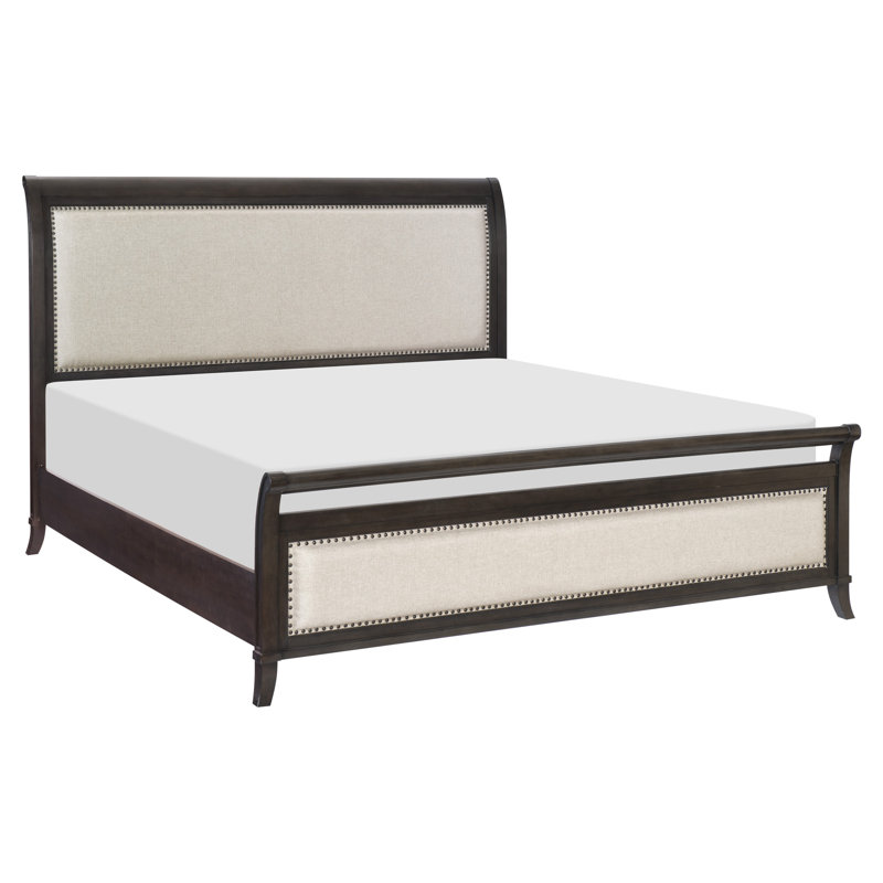 Collins Upholstered Eastern King Bed, Très grand californien