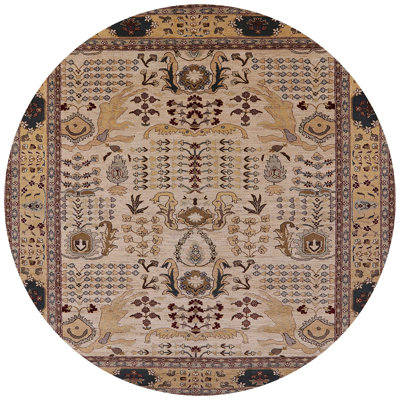 Tapis oriental brun / noir Grapeland