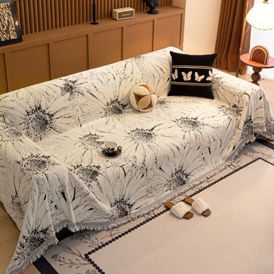 Sun Flower Boho Sofa Covers Couch Covers For Cushion Couch Sofa Pet Friendly Soft Thick Non Slip Couch Cover For Dogs Washable Sectional Couch Covers