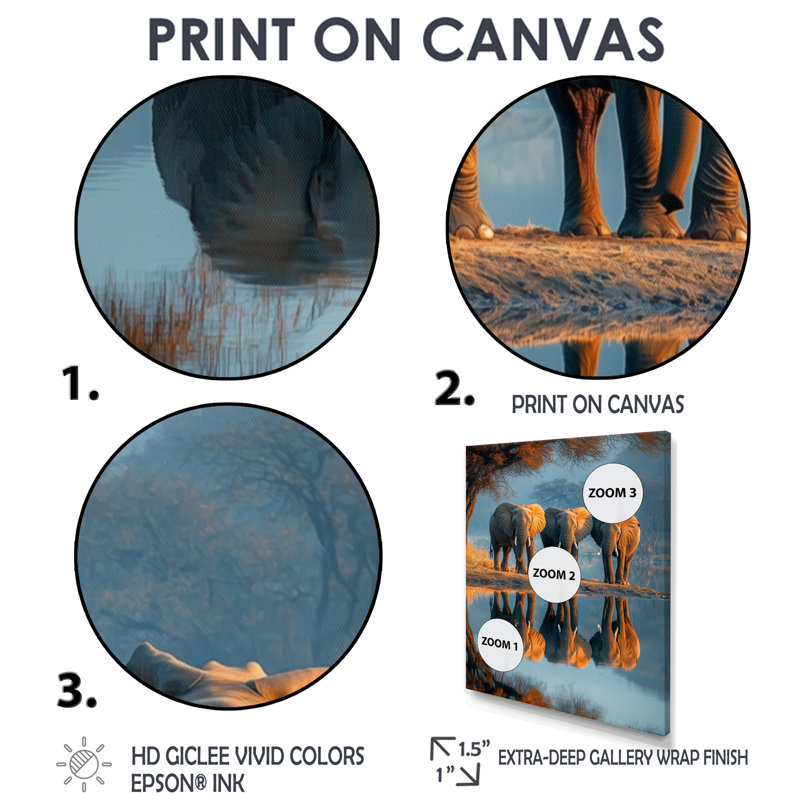 Hedon - animaux, art mural, H 32 po x l 16 po, Reproduction encadrée d'une seule photo, Blanc