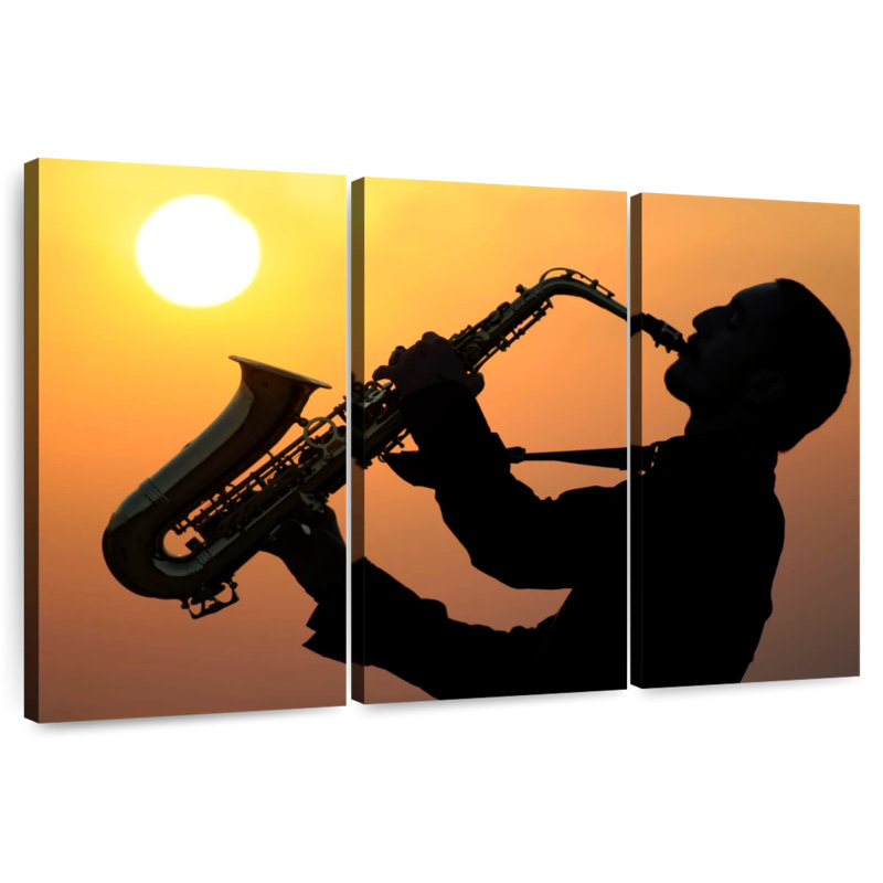 Abarca Talented Saxophonist, 20" H x 33" W
