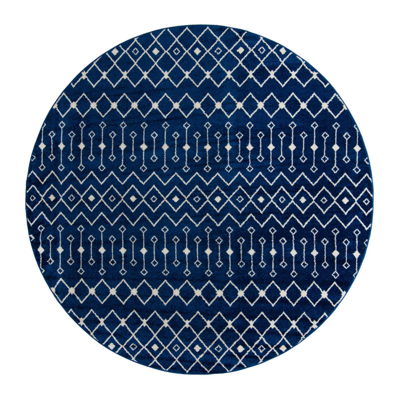 Somerville Geometric Indoor Rug, Round 10'