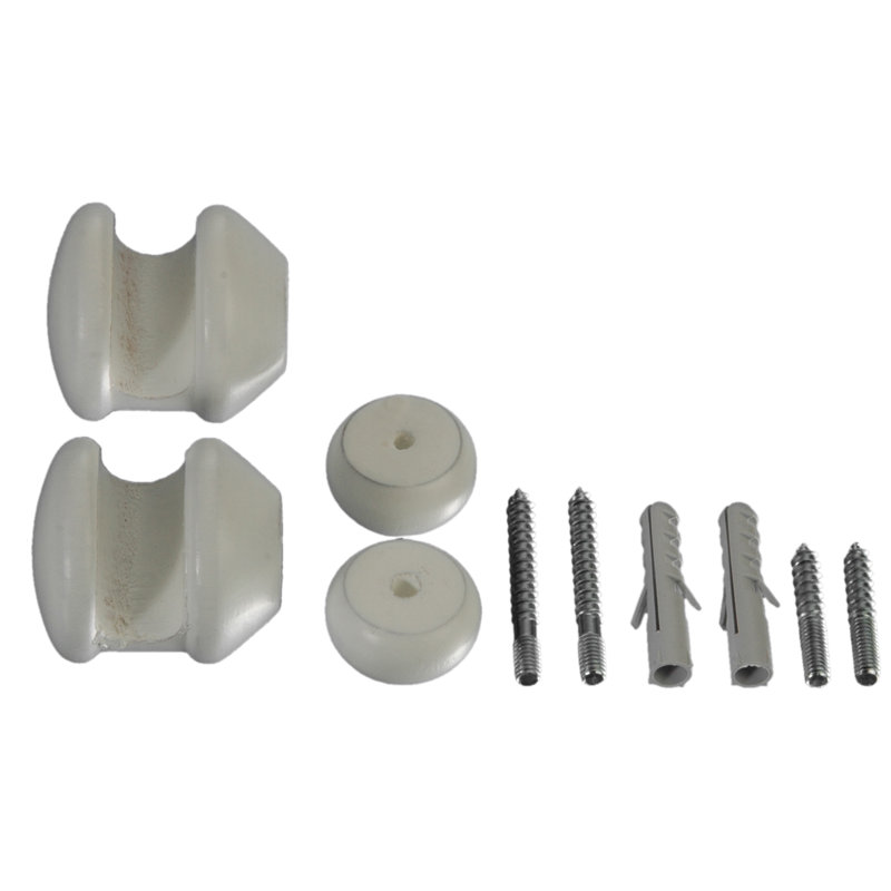 Arnecia End Bracket Set, White