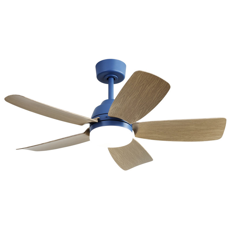 42 Inch Ceiling Fans With LED Light 22W And Remote Control 5 ABS Fan Blades For Bedroom