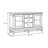Simple Retro Style Solid Wood Sideboard