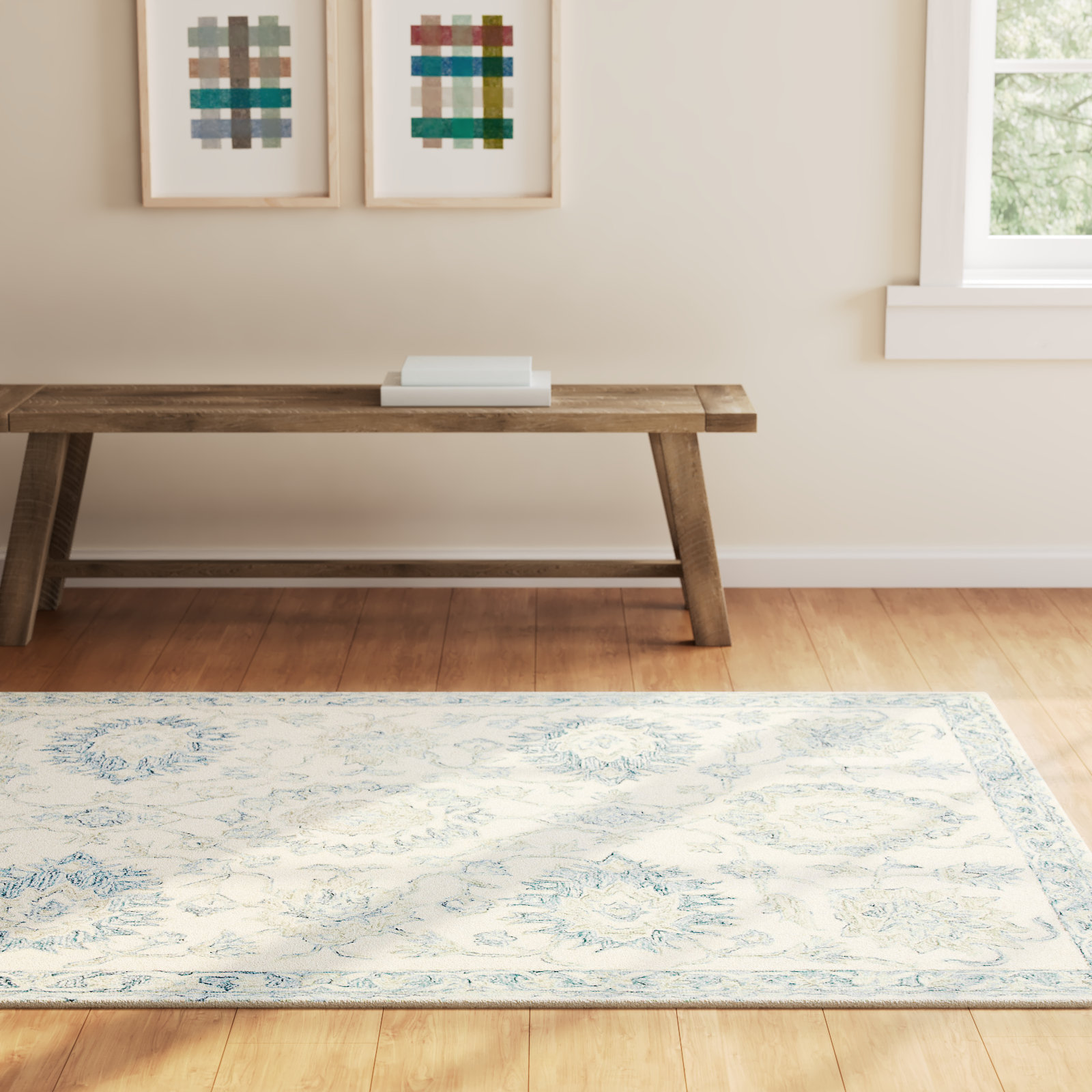 Aden Handmade Wool Rug, Rectangle 7'9" x 9'9"
