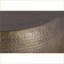 Table basse antique en aluminium martelé à la main - sans assemblage, polyvalente pour les salons-468797318