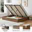 Structure de lit plateforme en bois avec rangement relevable, très grand, taupe-1295656417-1290787230