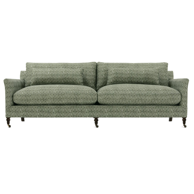 Bruges 87'' Sofa Bench Cushion, Green Linen Blend