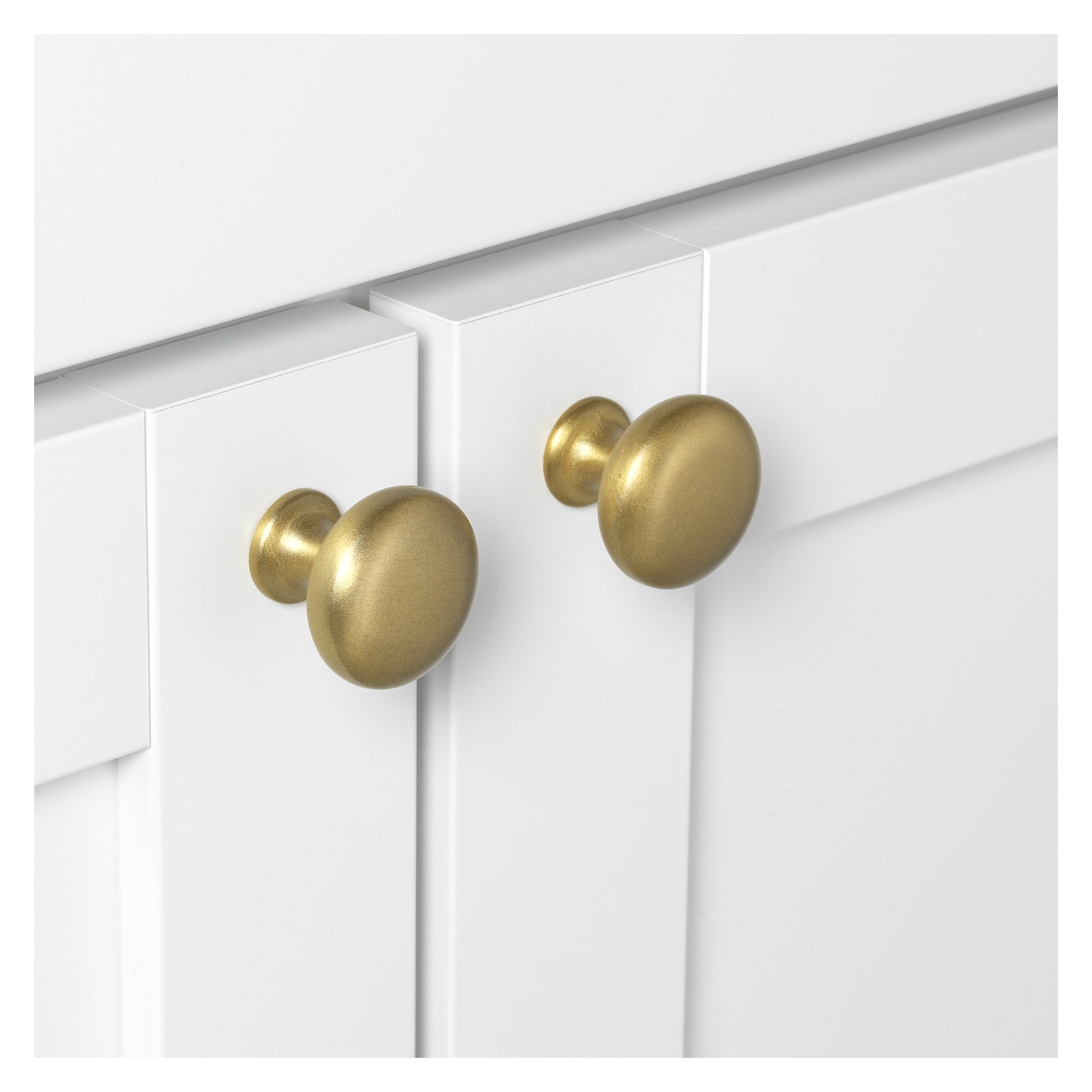 Classic  Mushroom Knob, Satin Gold