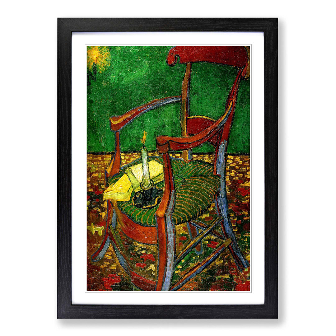 Gauguins Chair by Vincent Van Gogh - Framed Print