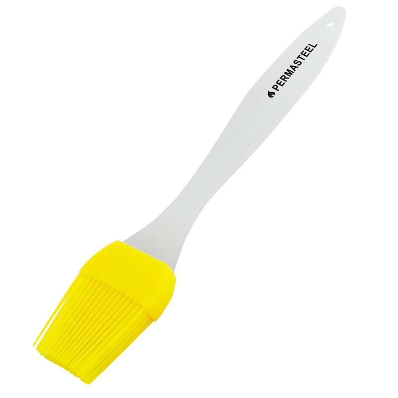 Permasteel BBQ Grilling Basting Brush with Heat-Resistant Sauce Bowl