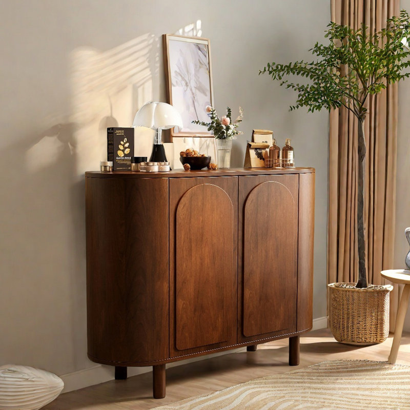 Buffets rétro en bois manufacturé polyvalent