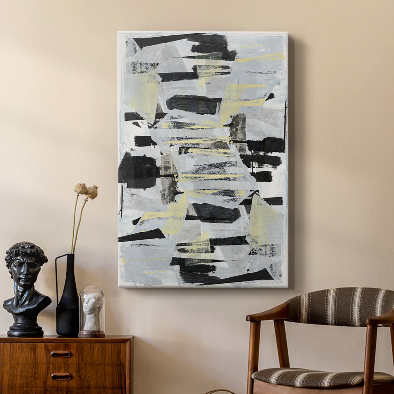 Tiles & Texture Abstract Angles IV -Custom Wrapped Gallery Cavas, 36" H x 24" W