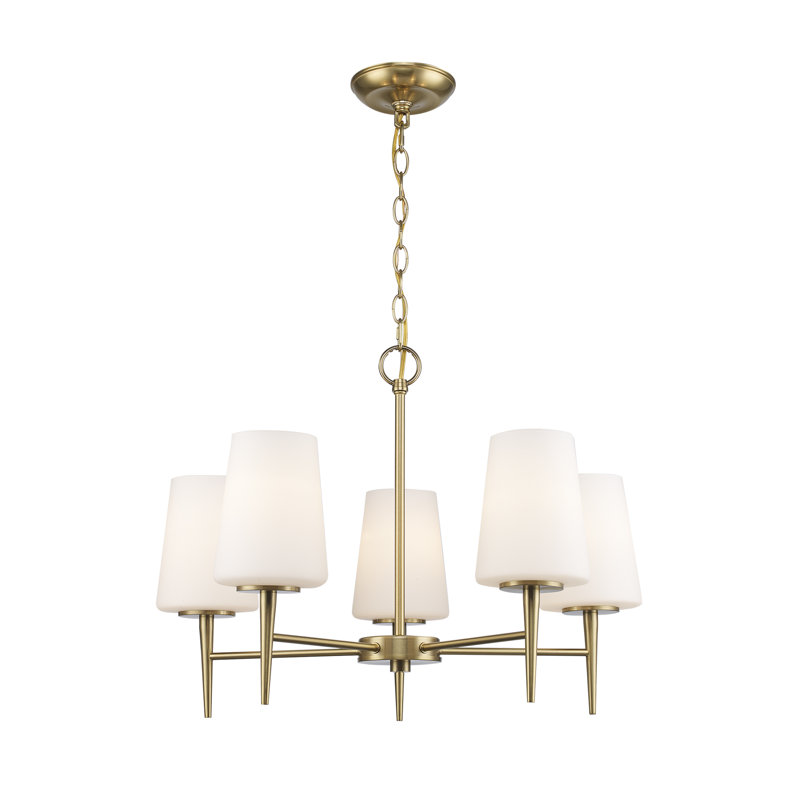 Lonnard 5 - Light Chandelier, Antique Gold