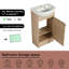 Meuble-lavabo simple avec plateau 16,95 Nursal