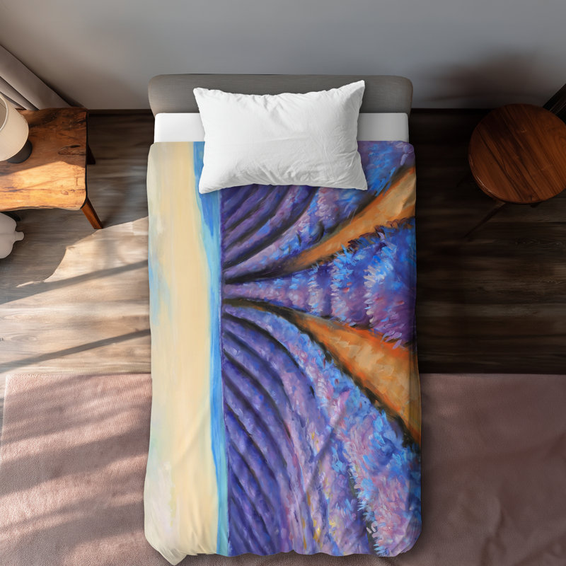 Lavender Fields Purple Bedroom Duvet Cover | Home Decor