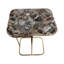 Sagebrook Home 24X15" Agate Top C-Table, White/Gold-1821522421