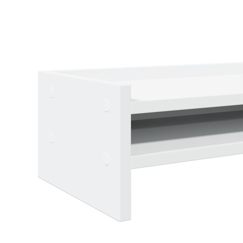 vidaXL Monitor Stand 16.5x9.4x6.3" Engineered Wood, White