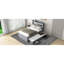 Lit plateforme simple TG avec rangement, tête de lit à DEL, espaces de rangement gris-1319909073