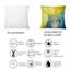 Coussin jaune et bleu Marble Waves II - Modern Printed-1701945814