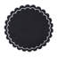 Napperons festonnés en coton (ensemble de 4) - Napperons de table ronde à bords ondulés superposés pour table de salle à manger, de réception et de tous les jours, 15 po-1439612643
