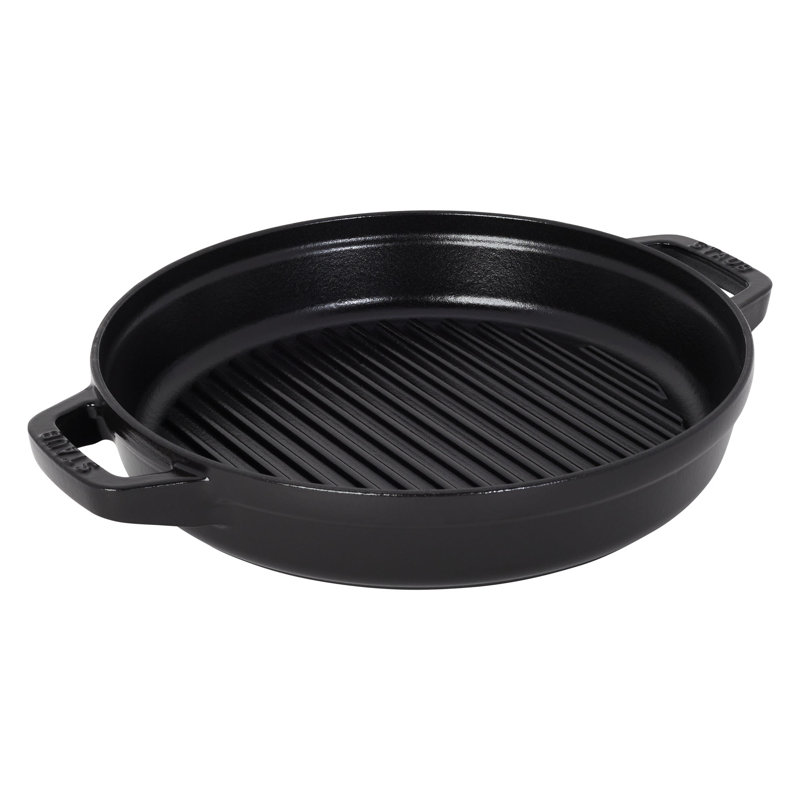 Staub Cast Iron 4-Pc Stackable Set, Black