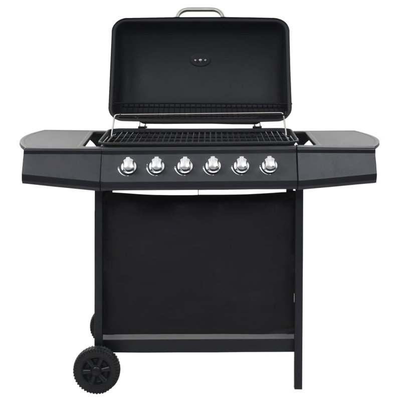 Symple Stuff 6 - Burner Portable Liquid Propane Gas Grill