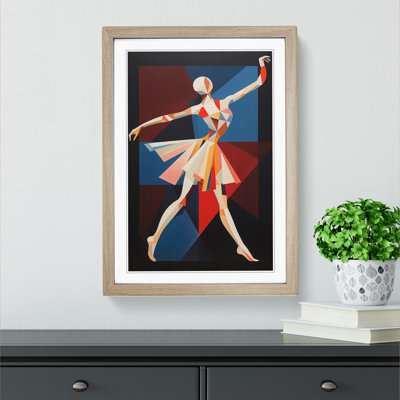 Ballet Dancer Constructivism - Framed Print