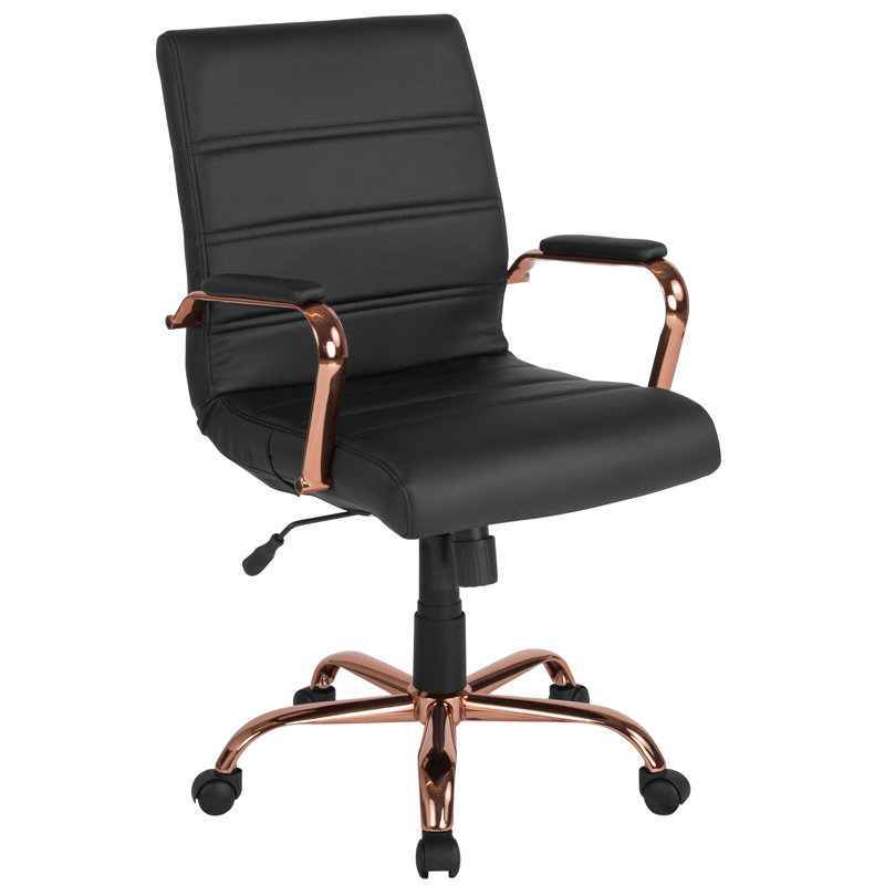 Blue Elephant Executive Chair, Black/Rose Gold