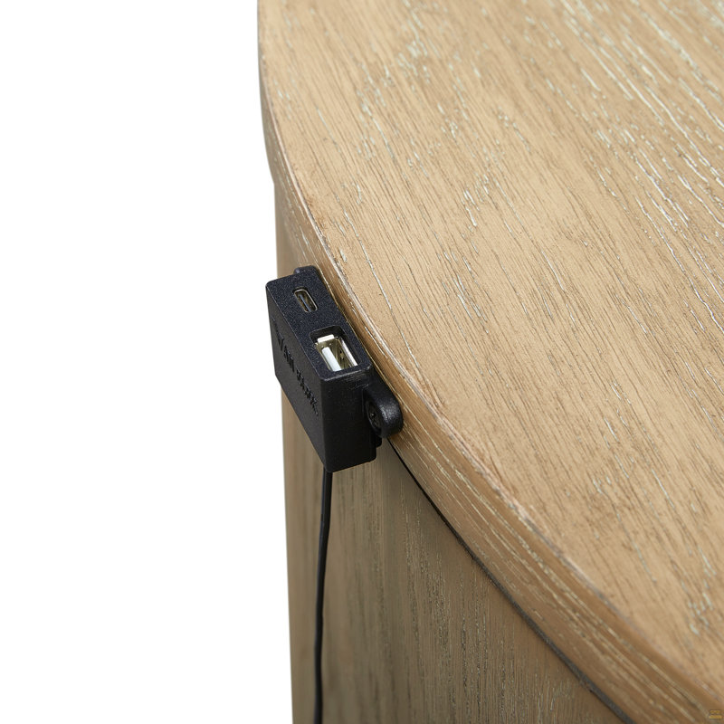 Oval Nightstand - Toffee