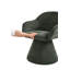 Chaise de salle à manger pivotante à 360 degrés avec pied conique, fauteuil d'appoint rembourré de forme cylindrique avec dossier en S-702862154