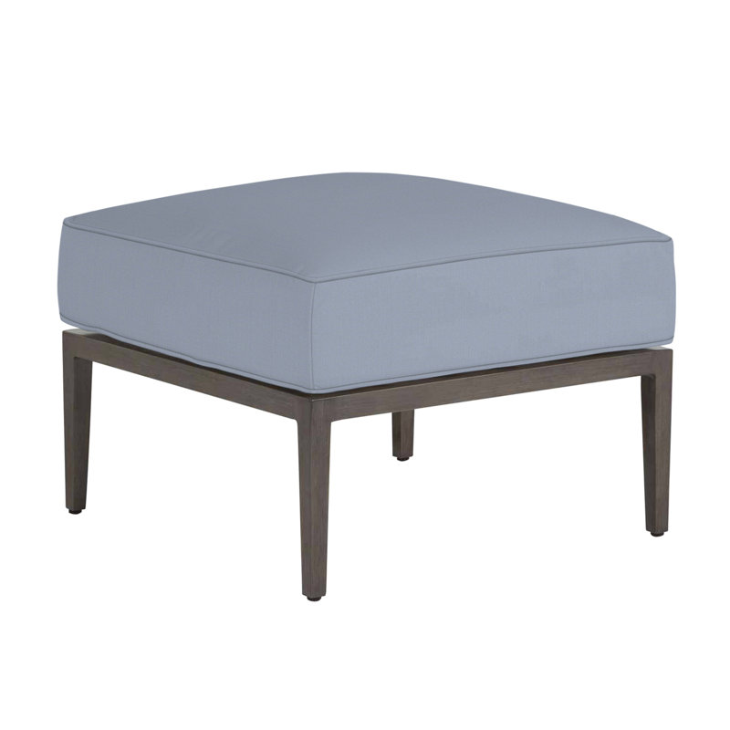 Santa Barbara Ottoman with Cushion, Welt, Avila Natural White