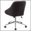 Chaise de bureau rembourrée ajustable avec similicuir confortable Jackman-767375313