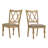 Verta Solid Wood Cross-back Dining Chairs,2pc