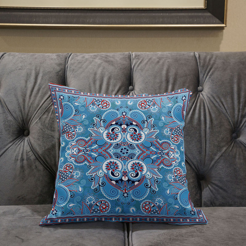 Housse et insert de coussin décoratif en polyester, 16 po x 16 po