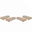Chaise longue en osier de patio en rotin sans coussins