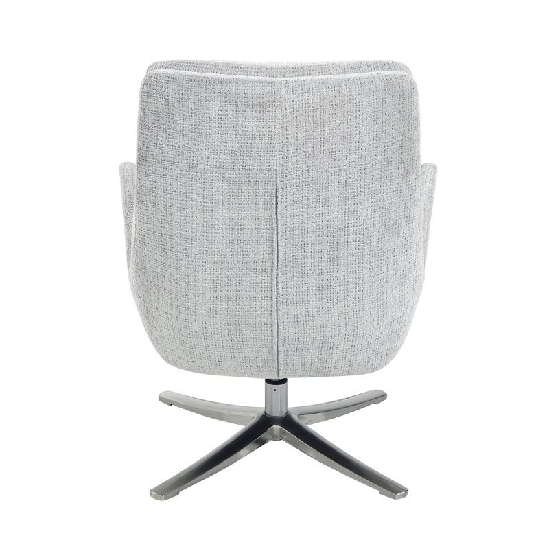 Fauteuil d'appoint pivotant confortable, Gris