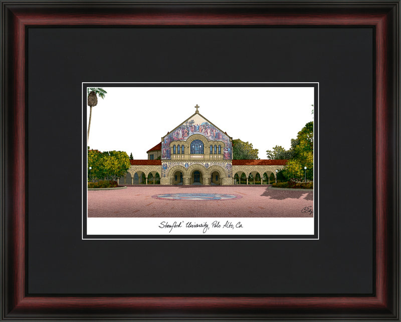 Cadre photo en forme de lithographie ncaa stanford cardinals universitaire