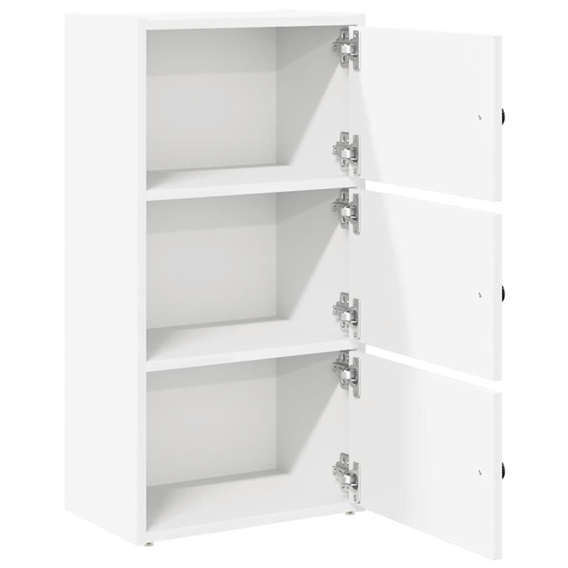 Bibliothèque compacte vidaXL, Chêne brun, (3 tablettes) H 30,3 po x l 15,7 po x P 9,4 po
