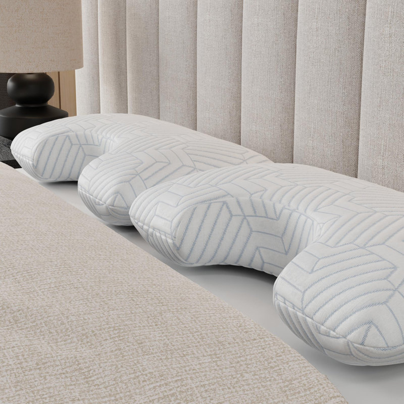 Frost Curve Pillow with Phase Change Cooling Cover