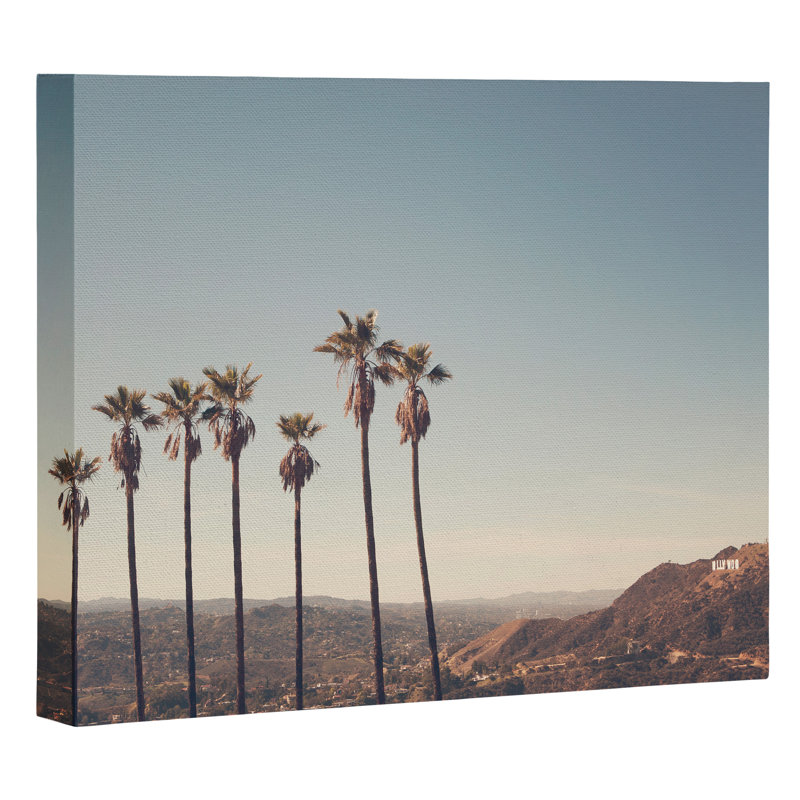 « hollywood hills », reproduction de photo, H 8 po x l 10 po x P 1 po, Toile